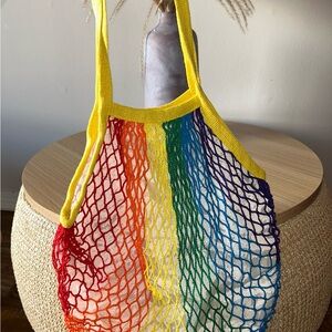 Colorful Mesh Tote Bag